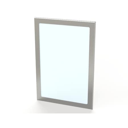 Saginaw Control & Engineering Window, 19-1/2 in. H x 13-1/2 in. W x 0.38 in. L, 304 Stainless Steel SCE-PWK1711NFSS